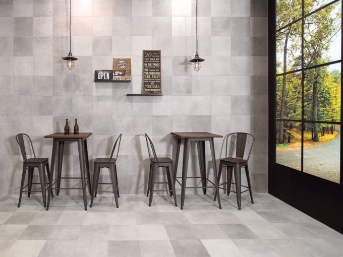 Porcelain stoneware wall/floor tiles with concrete effect REBOOT by Aleluia Cerâmicas